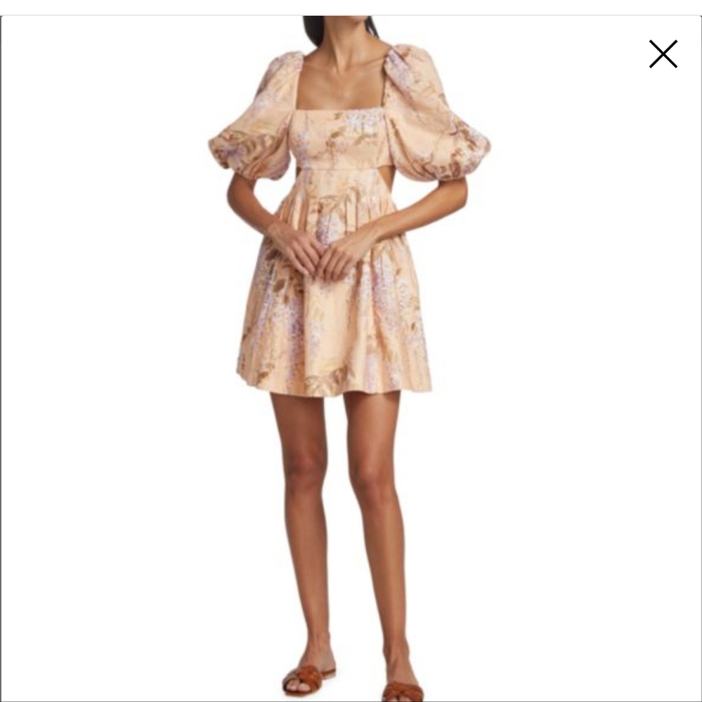 Zimmermann rosa cut out mini dress sz 1 NWT